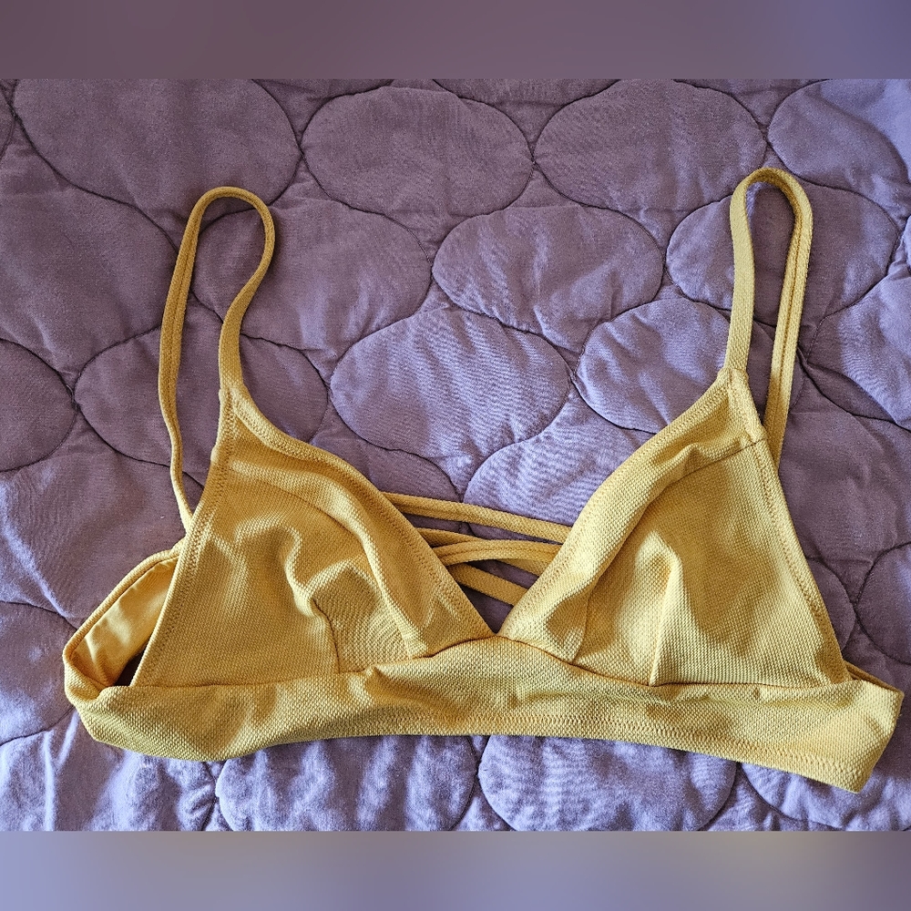 Yellow bikini top